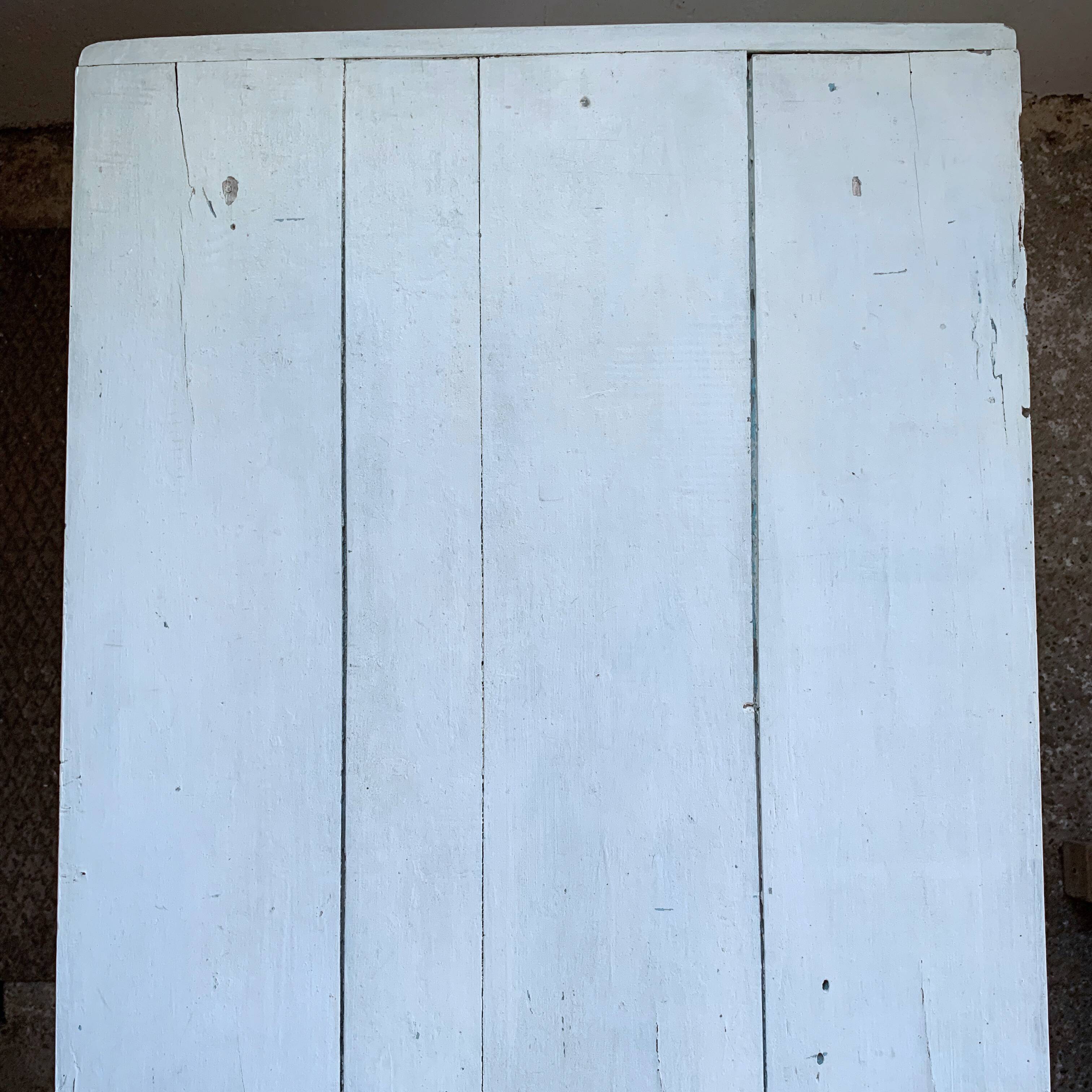 Desk table in its original white