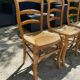 Set de 6 chaises en paille