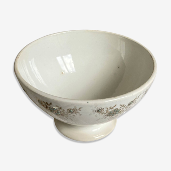 Old earthenware bowl Luneville vintage tableware