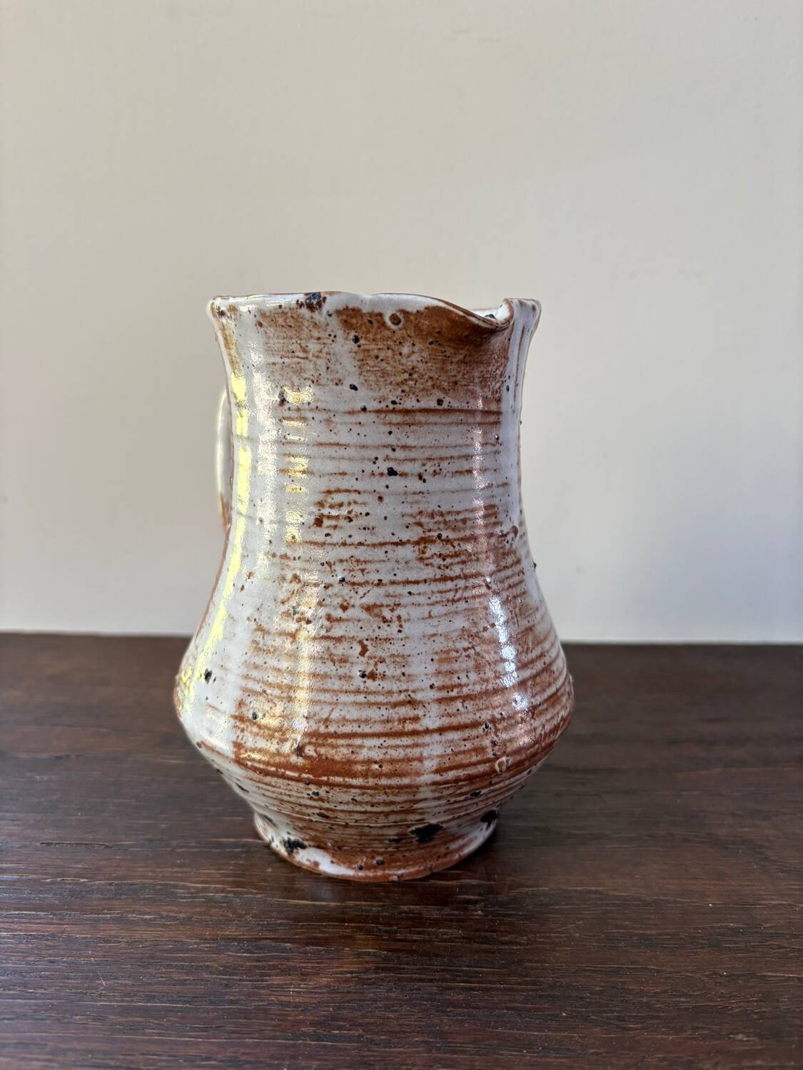 Chantal and Thierry Blanc ceramic pitcher, vintage 70s