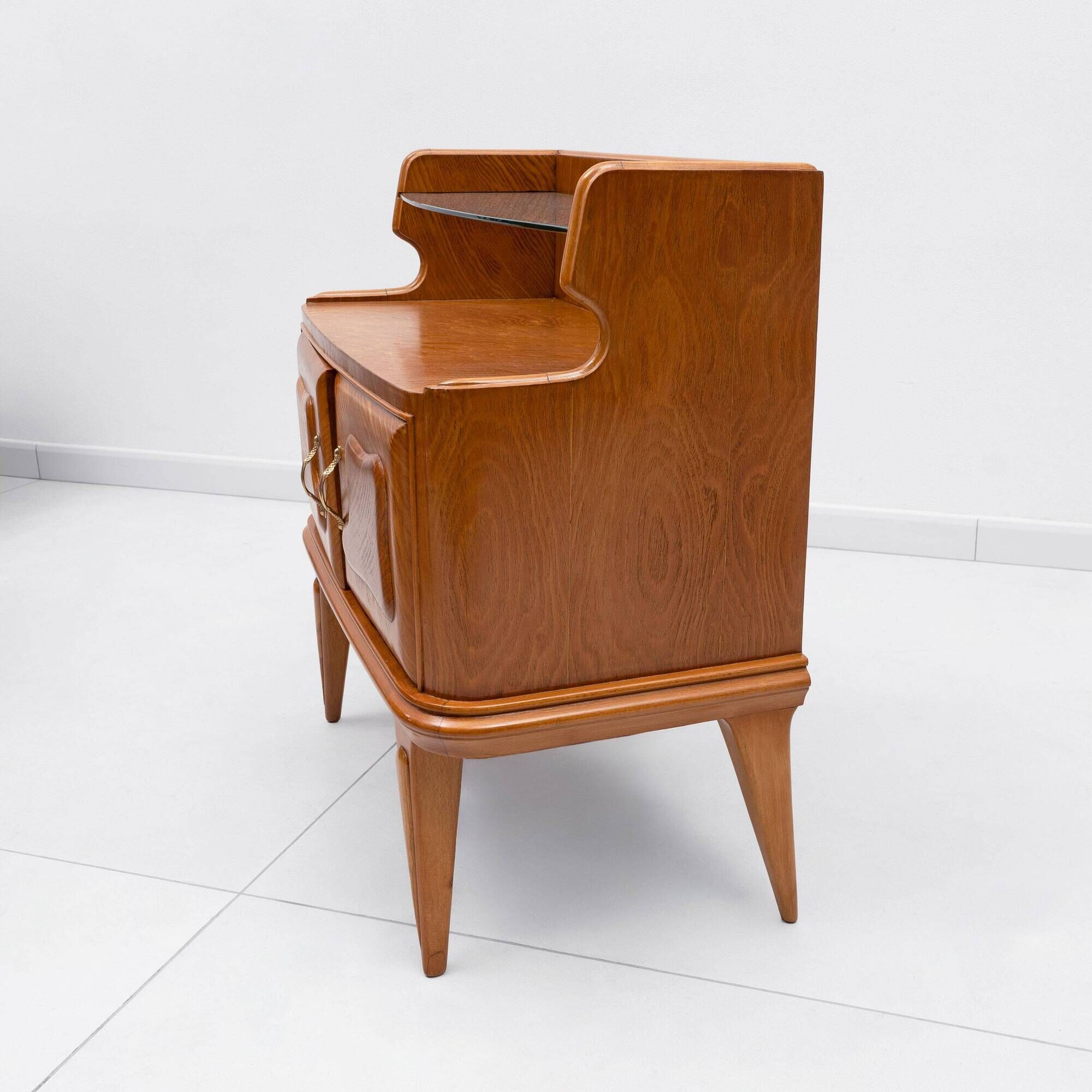 Pair of Mid-Century Modern Italian Ashwood Nightstands, 1950s