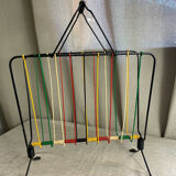 Scoubidou magazine rack, 1960s