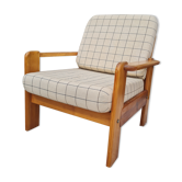 Swedish pine armchair 1970