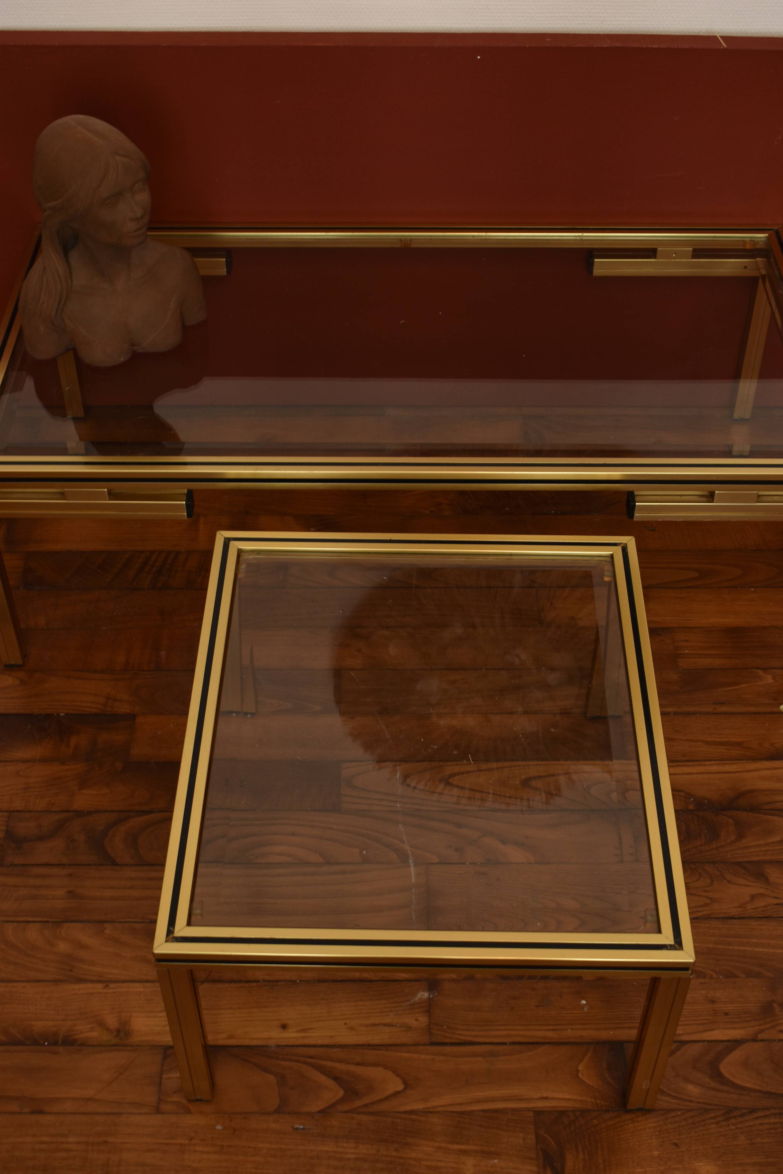 Pierre Vandel's coffee table and built-in sofa