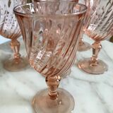 Series of 6 Rosaline water glasses