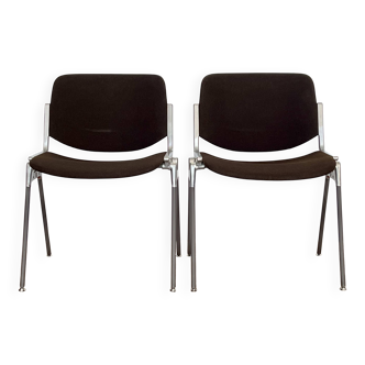 DSC 106 chairs by Giancarlo Piretti for Castelli, Italy, 1970s.