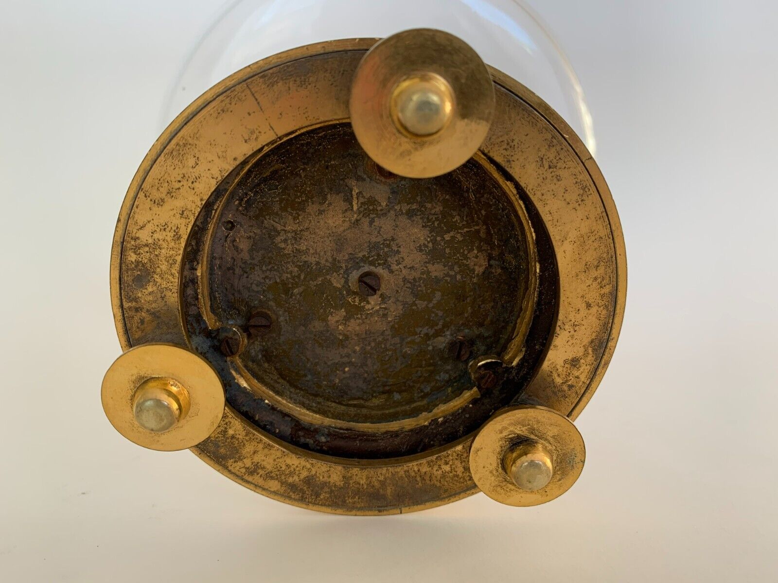 Napoleon iii table cup in bronze and fine nineteenth gilded glass