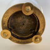 Napoleon iii table cup in bronze and fine nineteenth gilded glass