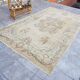 Beige Antique Oushak Area Rug sku v786