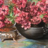 Christine Fonteyne Poupaert (1897-1968) still life with flowers.