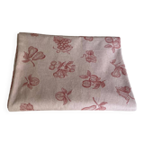 Large rectangular cotton damask tablecloth