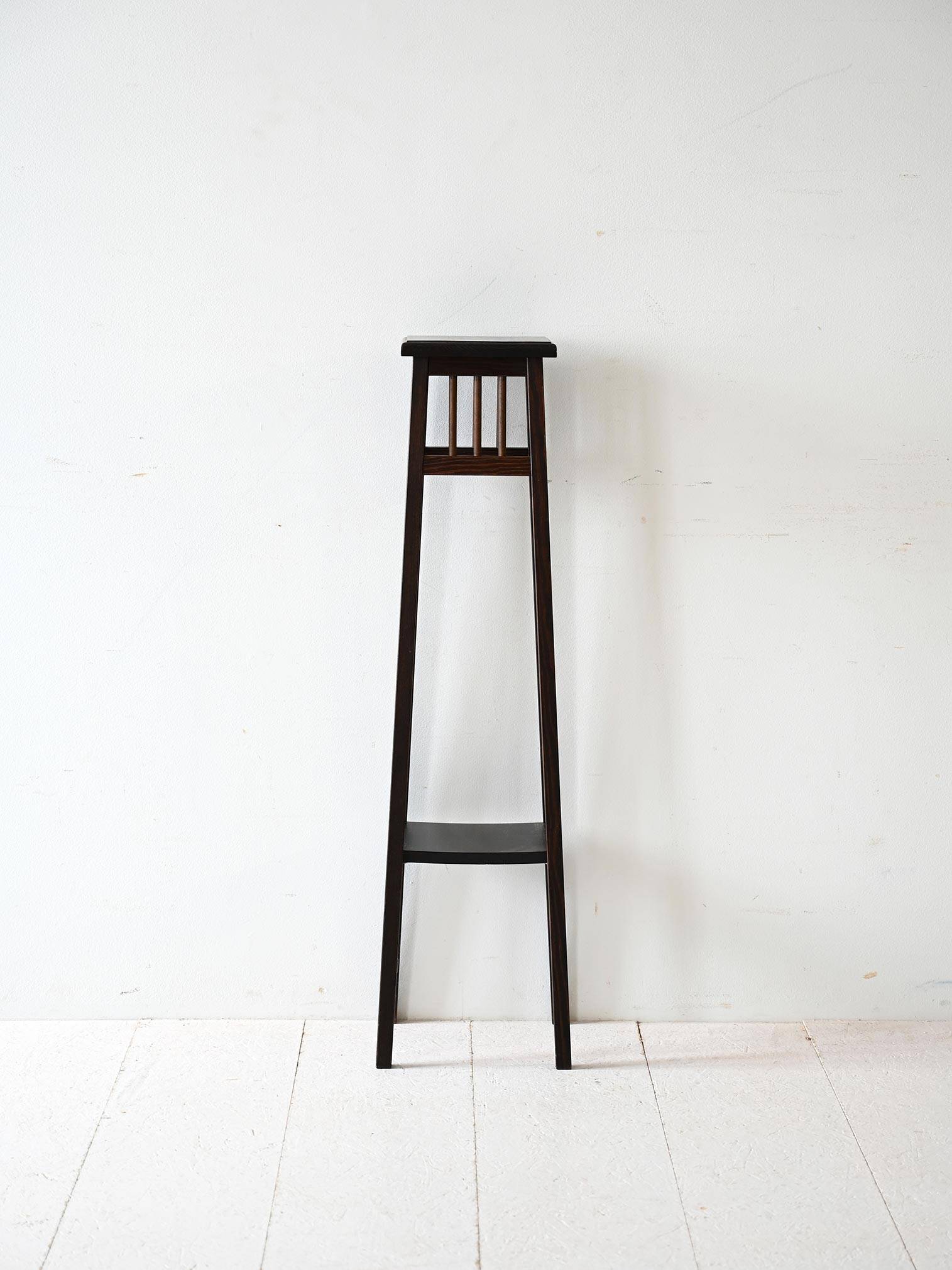 Vintage Swedish Wood Pedestal