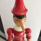 Pinocchio large red and green wooden articulated
