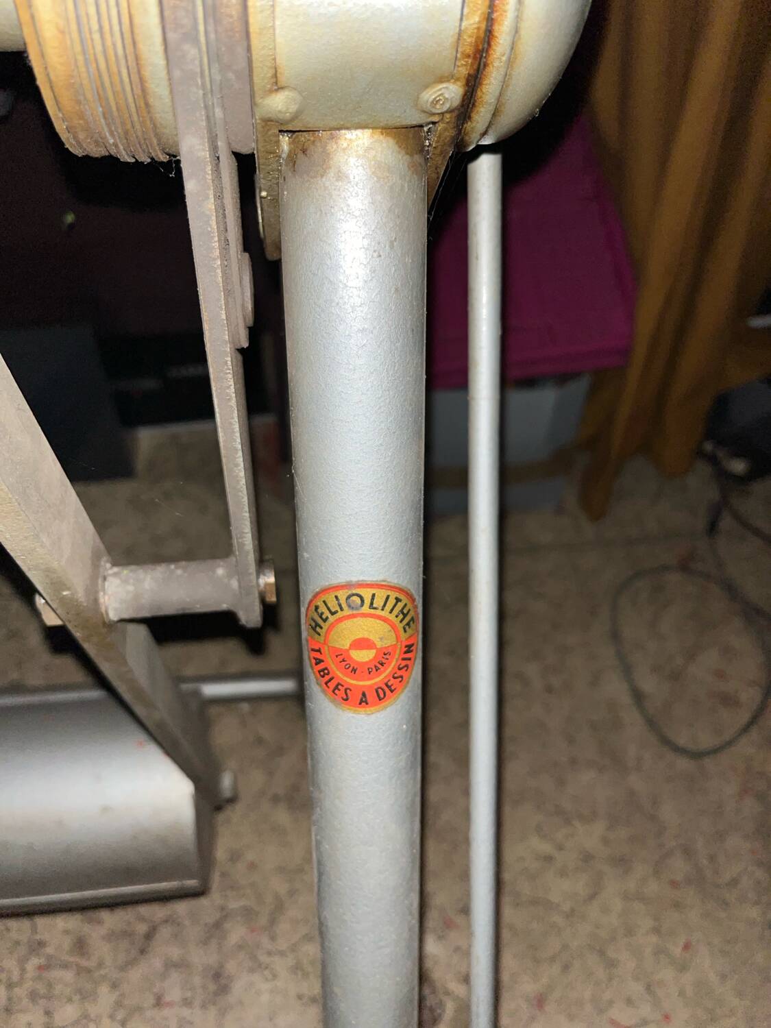 Heliolith drawing table 60s/70s