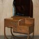 Art Deco whitewashed oak dressing table with Heal's stool.