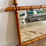 Turned Wood Barber Mirror