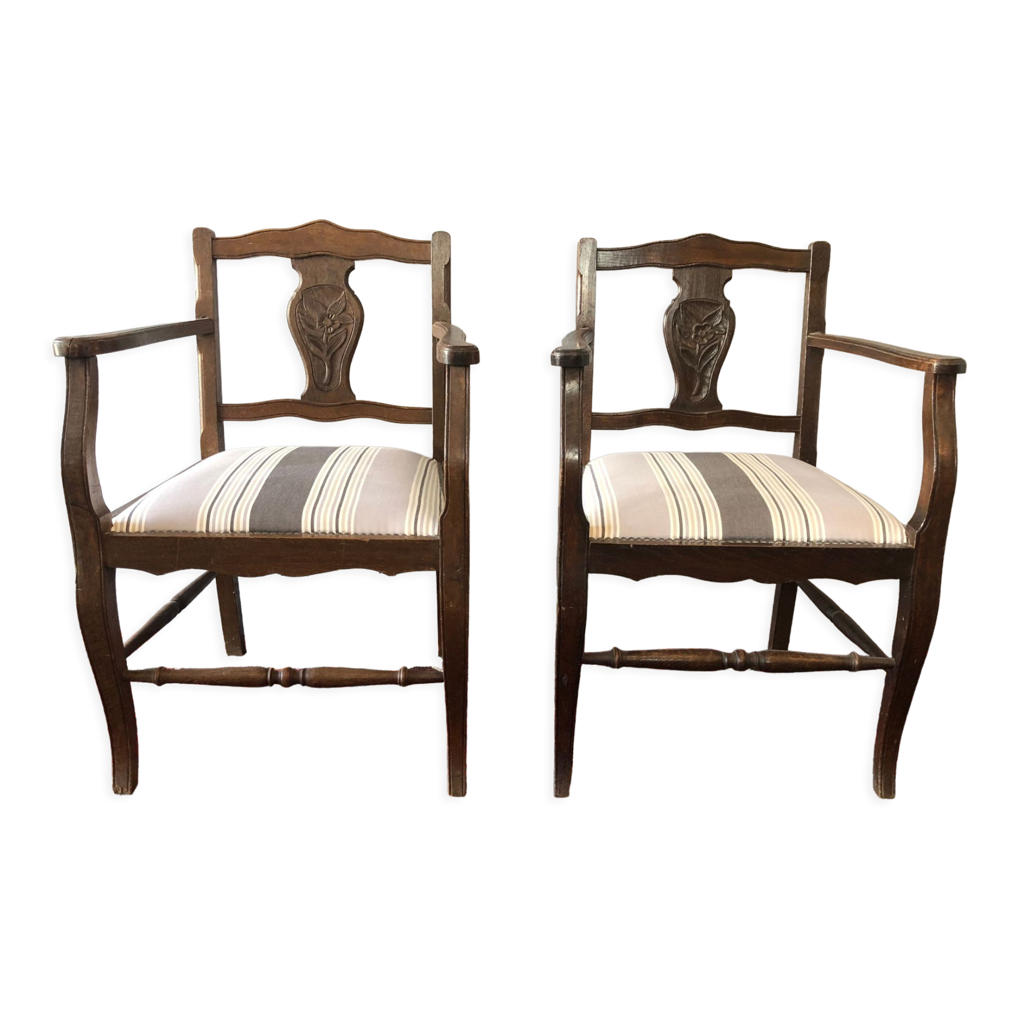 Pair of antique armchairs