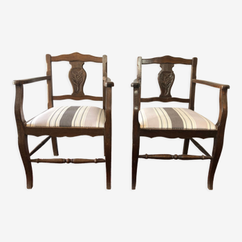 Pair of antique armchairs