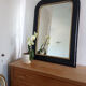 Miroir style Louis Philippe noir et doré