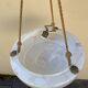 Vintage white and pink opaline chandelier