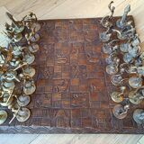 Jeu d'échec africain art tribal
