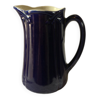 Blue water pitcher