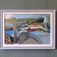 Contemporary "Urban Landscape" Abstract Landscape by British Artist Ian Mood, Framed Oil Painting