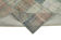 Handmade anatolian overdyed 177 cm x 246 cm blue patchwork carpet
