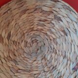 Straw basket. Round.