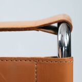 Wassily chair by Marcel Breuer, in brown leather, Italy, 1980s