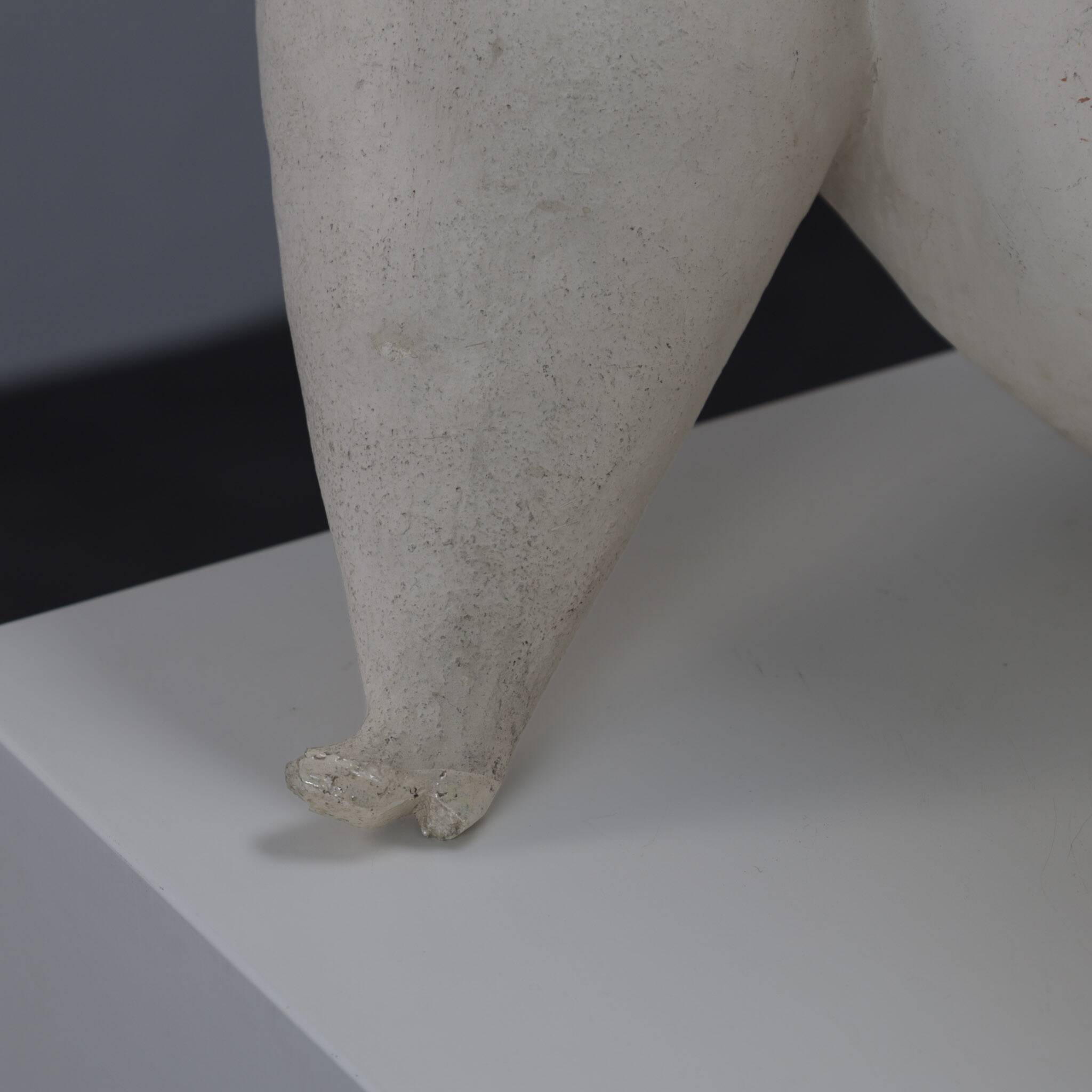 Sculpture féminine céramique expressive par Evelyn van Baarda, Pays-Bas, 1981