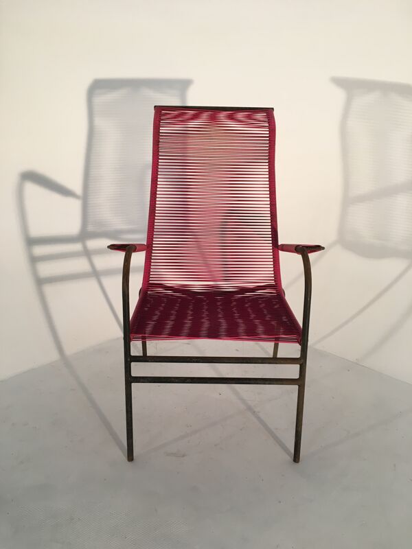 Fauteuil scoubidou haut dossier