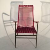 High back scoubidou armchair