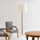 Maison Jansen floor lamp, gilded bronze foliage, circa 1950