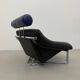 Vintage 1980s Leather Lounge Chair
