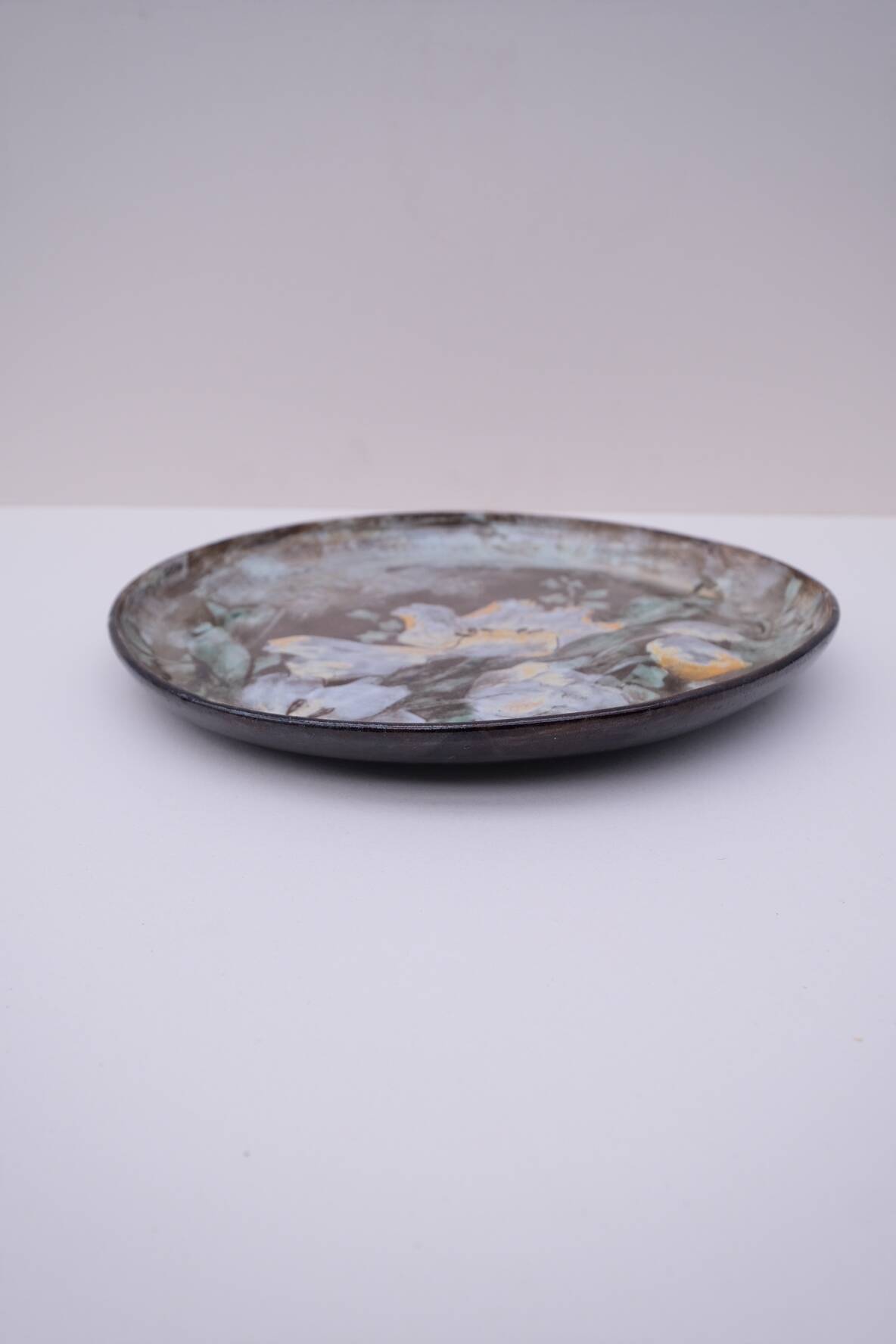 Ceramic dish by Alexandre Kostanda, France 1970
