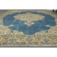 1970s Vintage Turkish Oushak Handmade Wool Cotton Orange Area Rug 205x304