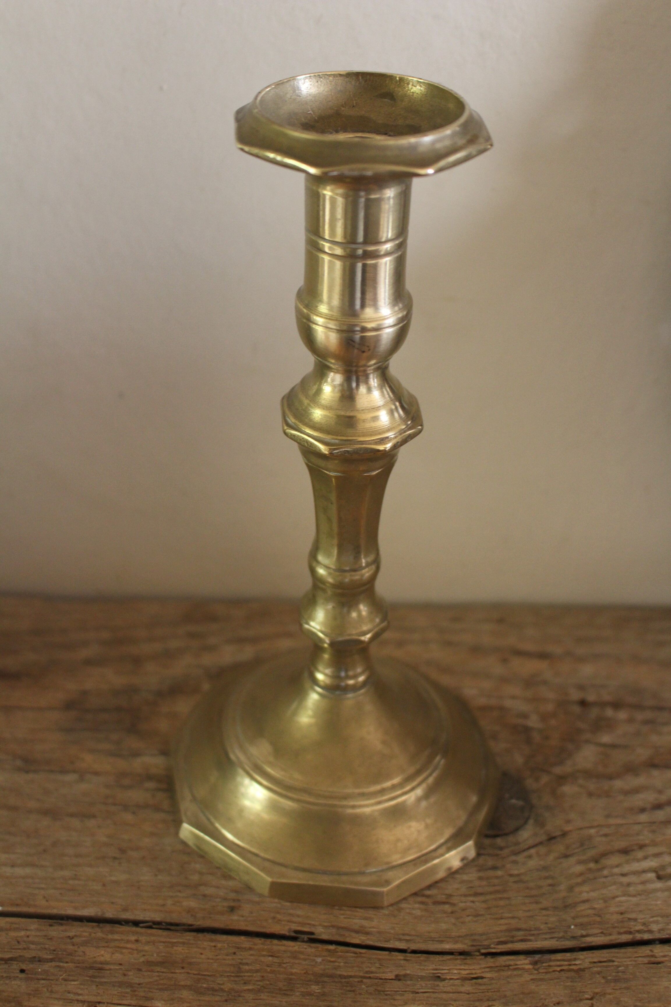 Brass torch candle holder