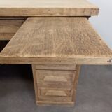 Desk with oak drawers