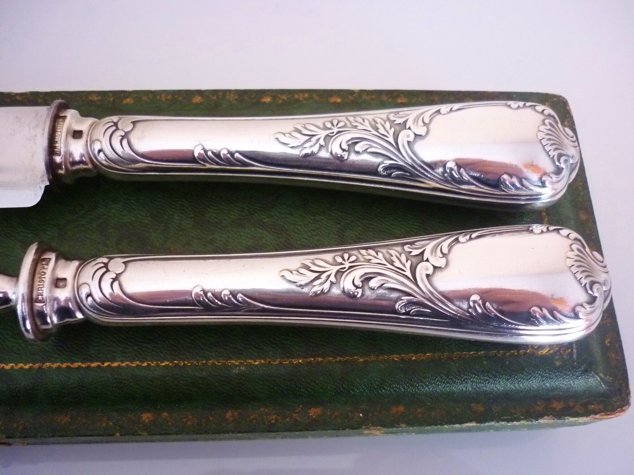 Service, covered to cut, leg christofle old model louis xv around 1900