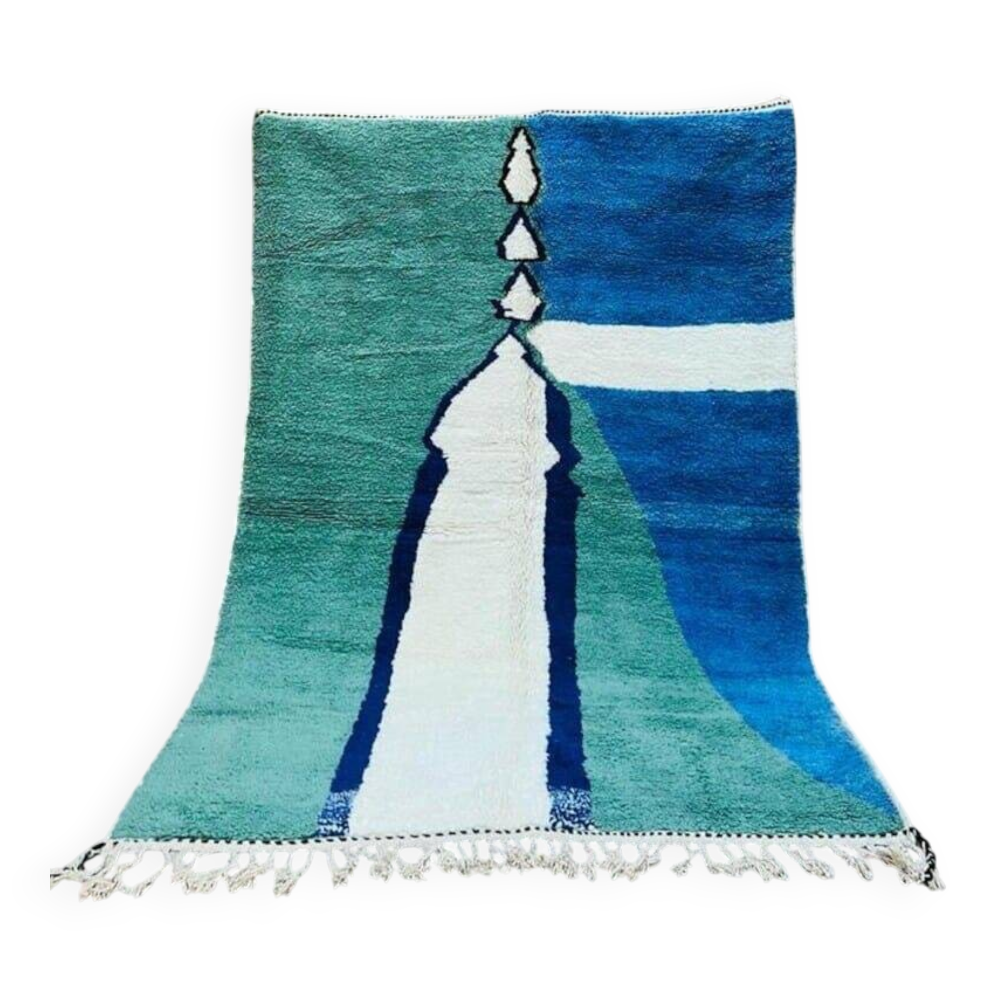 Handmade Moroccan Berber rug size 145 x 255 cm
