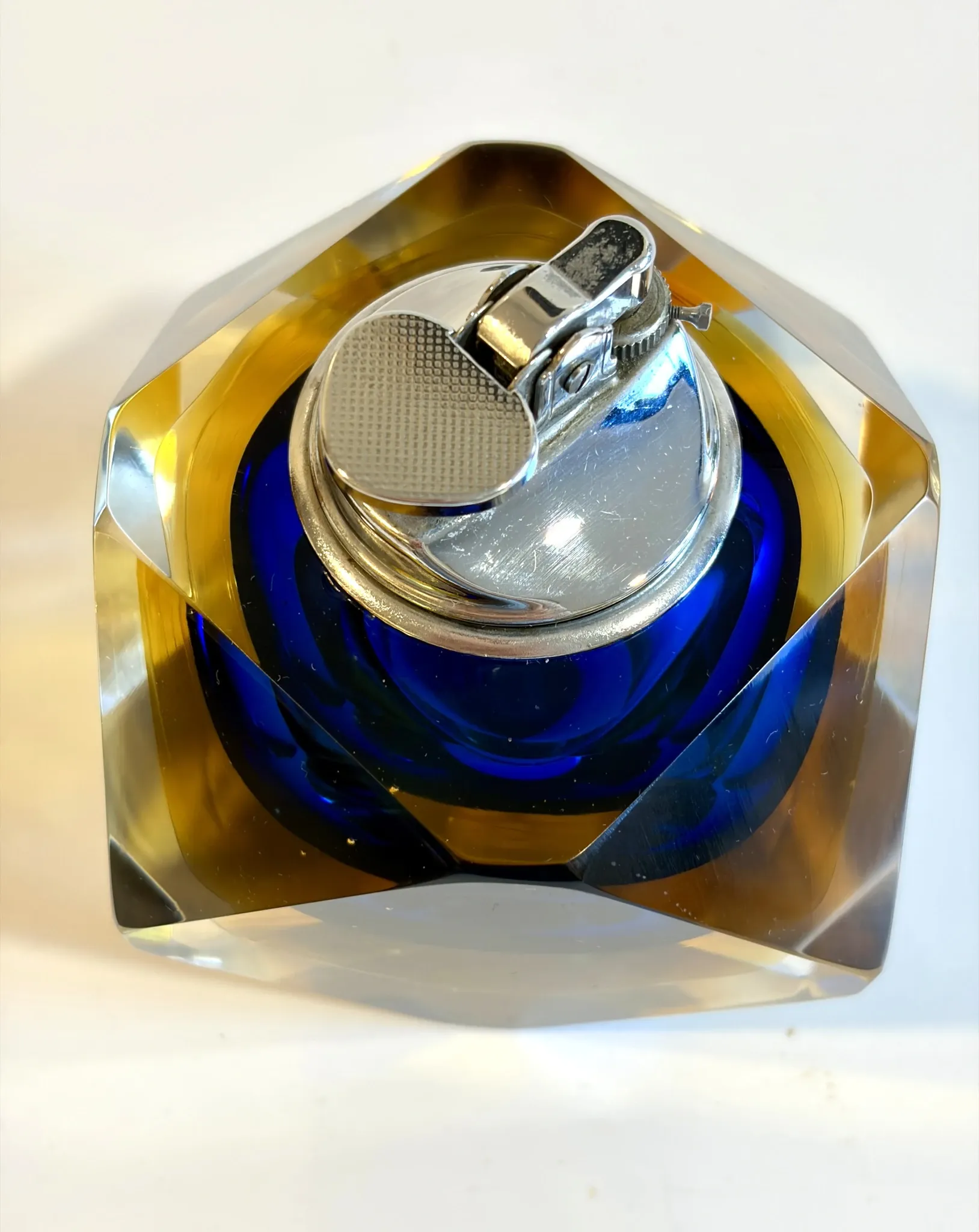 Vintage Murano Sommerso Table Lighter