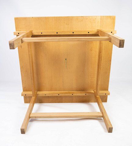 Coffee table in oak designed by Hans J. Werner and manufactured by PP Furniture.