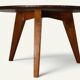 Tripod coffee table in oak, 1950s.