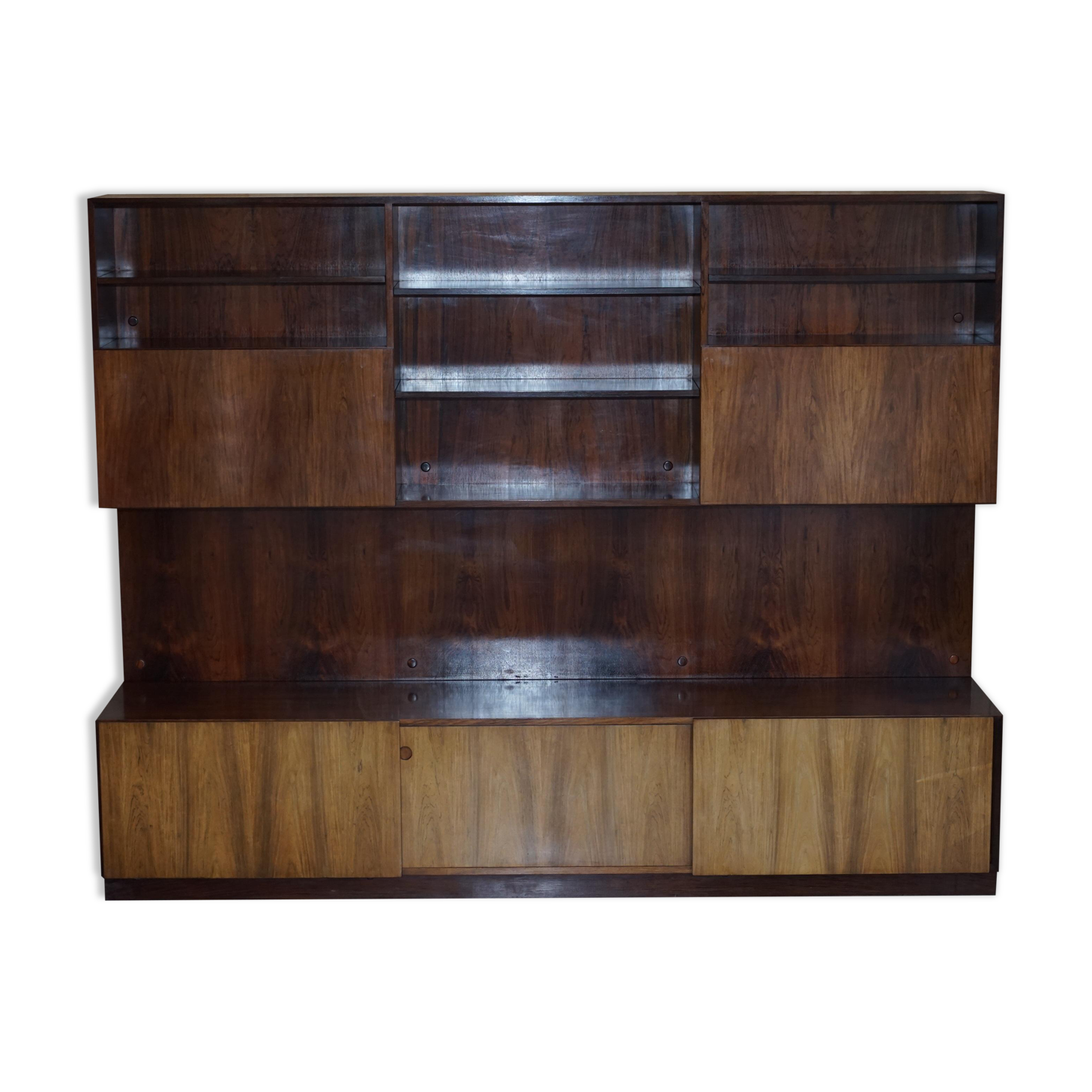 Danish Mid-Century Solid Wood Buffet Bar 1960