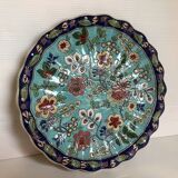 Plate style cloisonné enamels longwy serrated edge