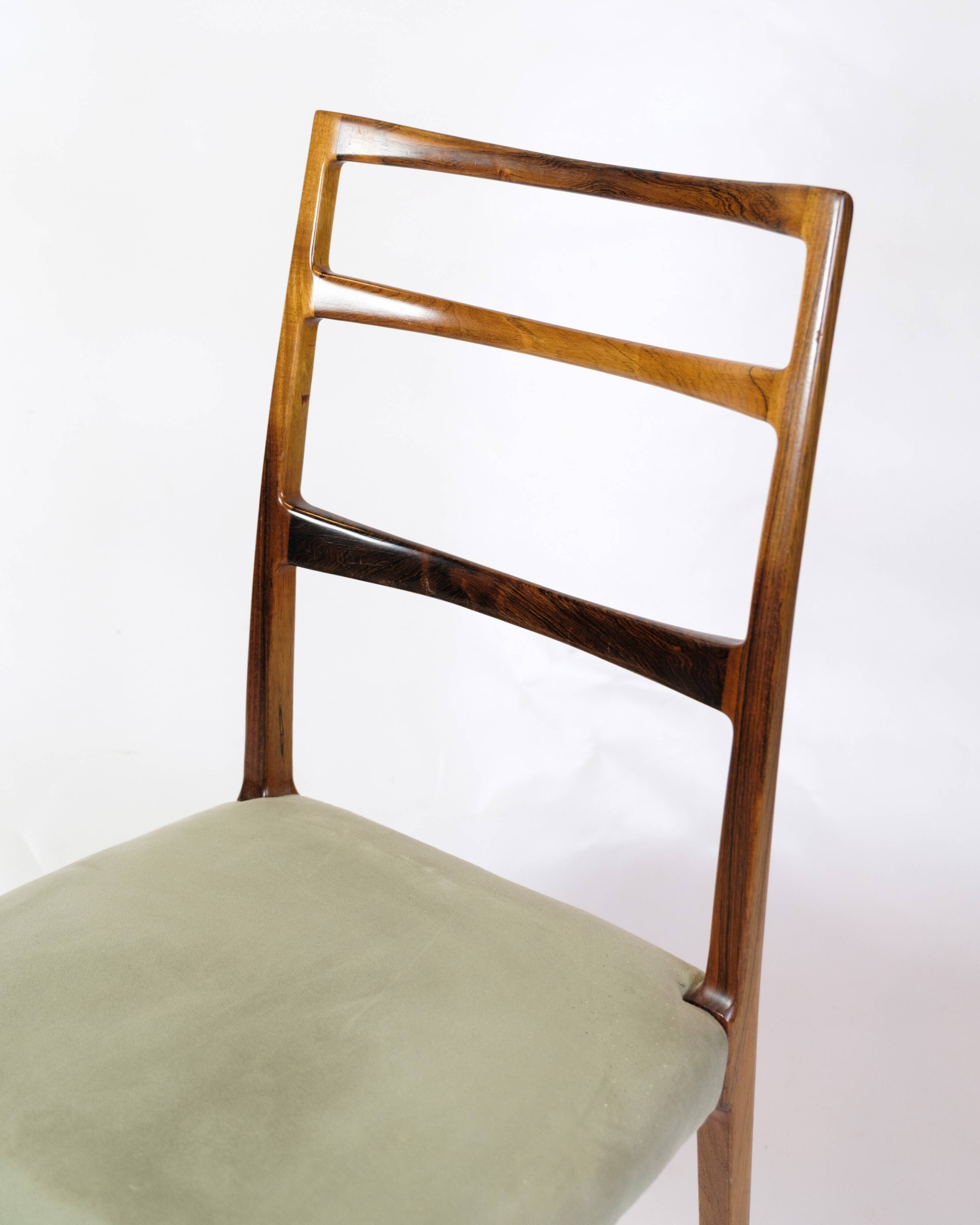 Set Of Six Dining Chairs Made In Rosewood By Sorø Furniture From 1960s