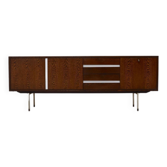 Dutch Minimalist Wenge Wooden Sideboard by Tijsseling 1970s