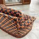 "Maximalist" 3-Seater Sofa 70s – Cut Velvet & Feathers