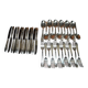 LCF set of 36 silver cutlery for starters and desserts, 1950s design Le Couvert Français